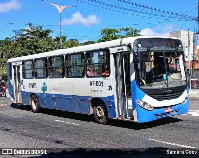 Viação Forte AF-001 na cidade de Belém, Pará, Brasil, por Samara Goes. Número da foto: #13181179.