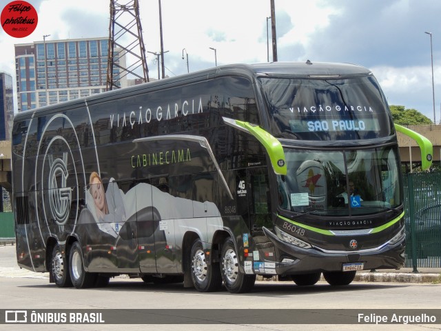 Viação Garcia 86048 na cidade de São Paulo, São Paulo, Brasil, por Felipe Arguelho. Número da foto: #13183829.