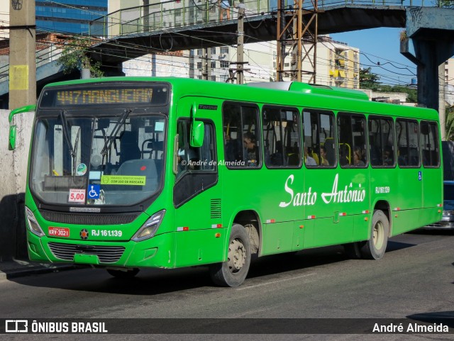 Transportes Santo Antônio RJ 161.139 na cidade de Duque de Caxias, Rio de Janeiro, Brasil, por André Almeida. Número da foto: #13183812.