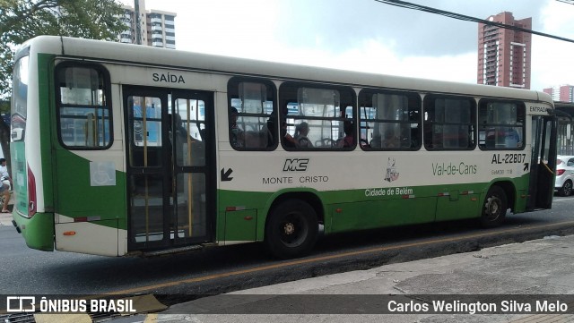 Auto Viação Monte Cristo AL-22807 na cidade de Belém, Pará, Brasil, por Carlos Welington Silva Melo. Número da foto: #13181458.
