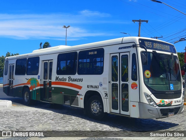 Viação Montes Brancos RJ 196.063 na cidade de Araruama, Rio de Janeiro, Brasil, por Samuel Da Silva. Número da foto: #13183314.
