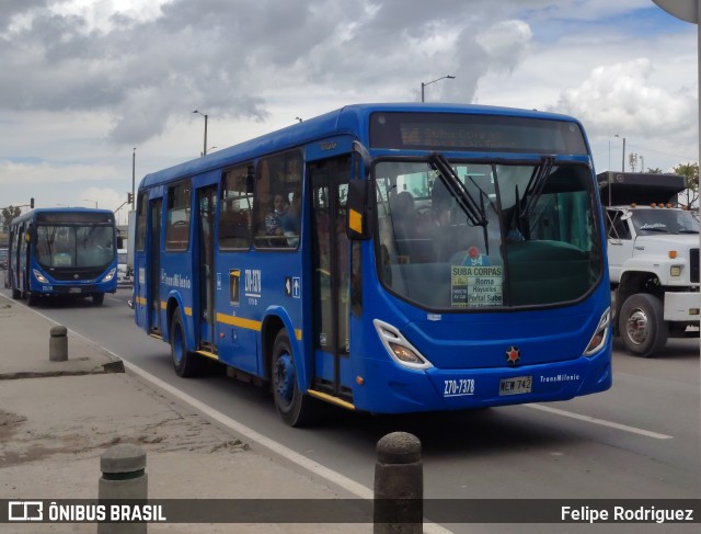 ETIB S.A.S - Empresa de Transporte Integrado de Bogotá Z70-7378 na cidade de Bogotá, Colômbia, por Felipe Rodriguez. Número da foto: #13182469.
