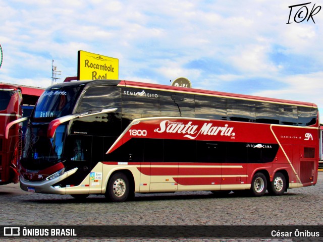 Santa Maria Fretamento e Turismo > Transportes Santa Maria(SP) 1800 na cidade de Ribeirão Vermelho, Minas Gerais, Brasil, por César Ônibus. Número da foto: #13183038.