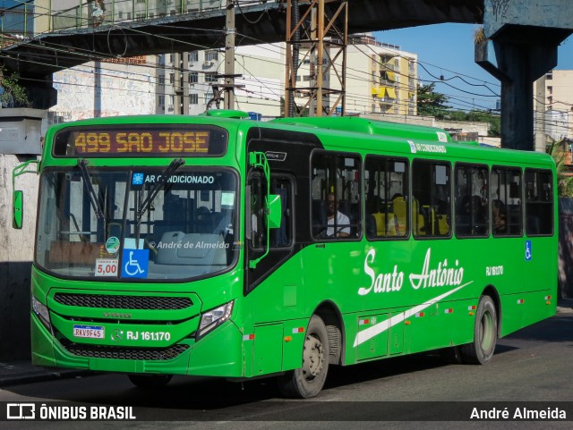 Transportes Santo Antônio RJ 161.170 na cidade de Duque de Caxias, Rio de Janeiro, Brasil, por André Almeida. Número da foto: #13183772.