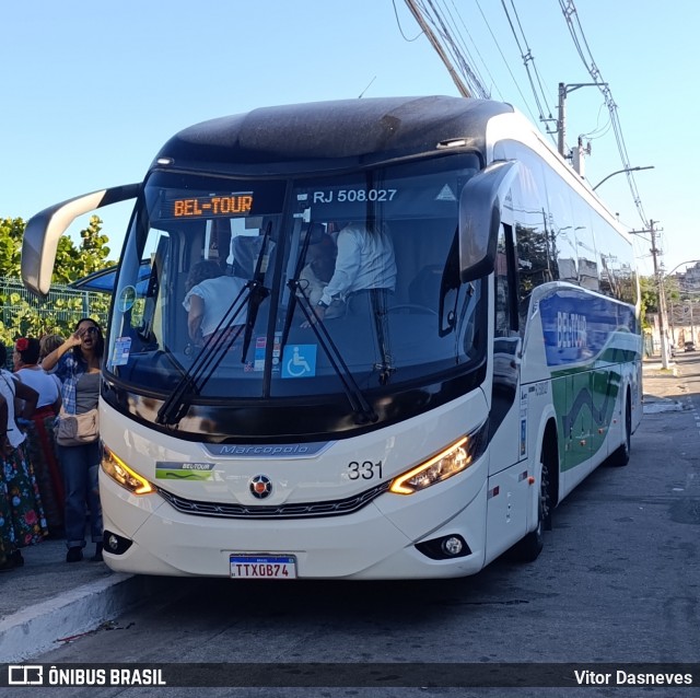 Bel-Tour Transportes e Turismo 331 na cidade de Duque de Caxias, Rio de Janeiro, Brasil, por Vitor Dasneves. Número da foto: #13183115.