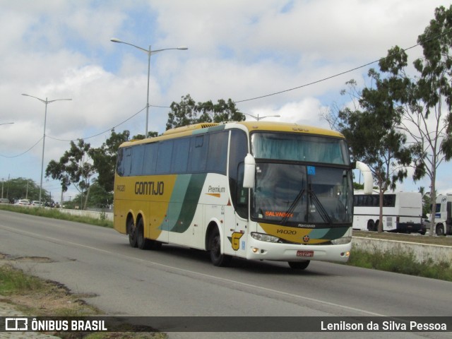 Empresa Gontijo de Transportes 14020 na cidade de Caruaru, Pernambuco, Brasil, por Lenilson da Silva Pessoa. Número da foto: #13183527.