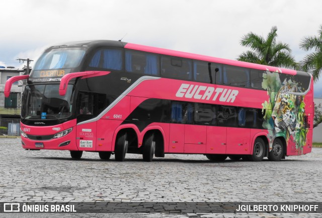 Eucatur - Empresa União Cascavel de Transportes e Turismo 6041 na cidade de Balneário Camboriú, Santa Catarina, Brasil, por JGILBERTO KNIPHOFF. Número da foto: #13182380.