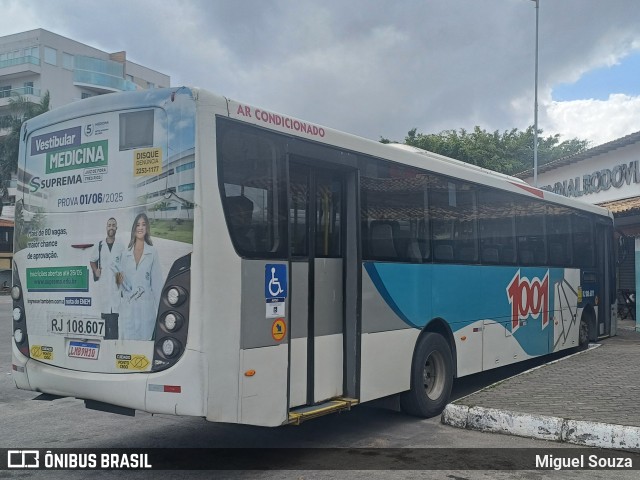 Auto Viação 1001 RJ 108.607 na cidade de Saquarema, Rio de Janeiro, Brasil, por Miguel Souza. Número da foto: #13181030.