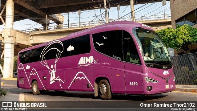 ADO - Autobuses de Oriente 8190 na cidade de Venustiano Carranza, Ciudad de México, México, por Omar Ramírez Thor2102. Número da foto: #13182209.