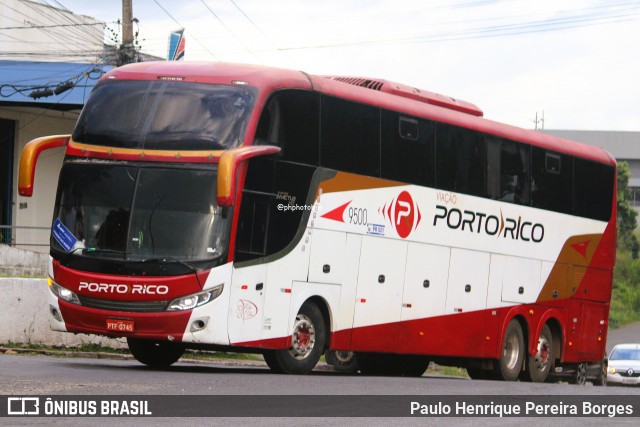 Auto Viação Porto Rico 9500 na cidade de Teresina, Piauí, Brasil, por Paulo Henrique Pereira Borges. Número da foto: #13182673.