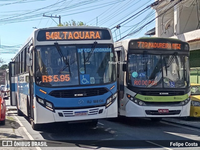 Viação Nossa Senhora da Penha RJ 188.136 na cidade de Rio de Janeiro, Rio de Janeiro, Brasil, por Felipe Costa. Número da foto: #13183009.