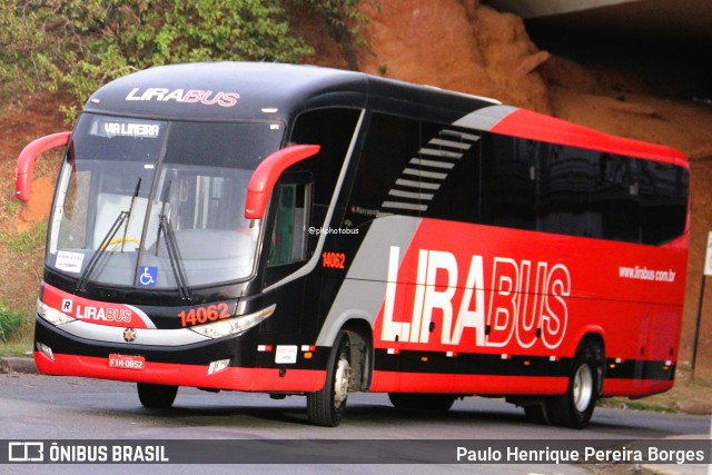 Lirabus 14062 na cidade de Campinas, São Paulo, Brasil, por Paulo Henrique Pereira Borges. Número da foto: #13182710.