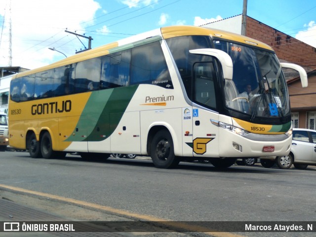 Empresa Gontijo de Transportes 18530 na cidade de Linhares, Espírito Santo, Brasil, por Marcos Ataydes. N. Número da foto: #13181387.