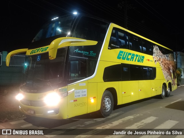 Eucatur - Empresa União Cascavel de Transportes e Turismo 4850 na cidade de Jaru, Rondônia, Brasil, por Jandir de Jesus Pinheiro da Silva. Número da foto: #13181883.