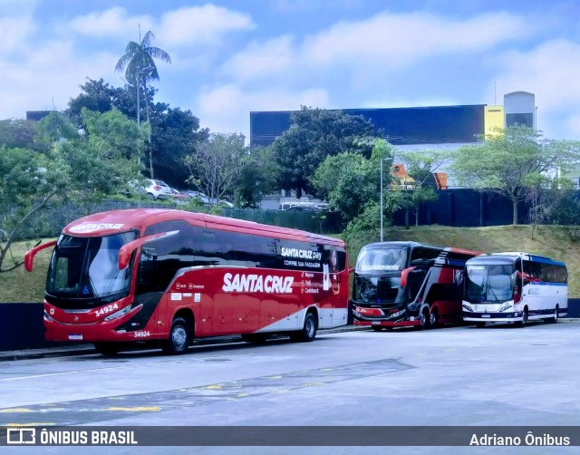 Viação Santa Cruz 34924 na cidade de São Bernardo do Campo, São Paulo, Brasil, por Adriano Ônibus . Número da foto: #13180981.