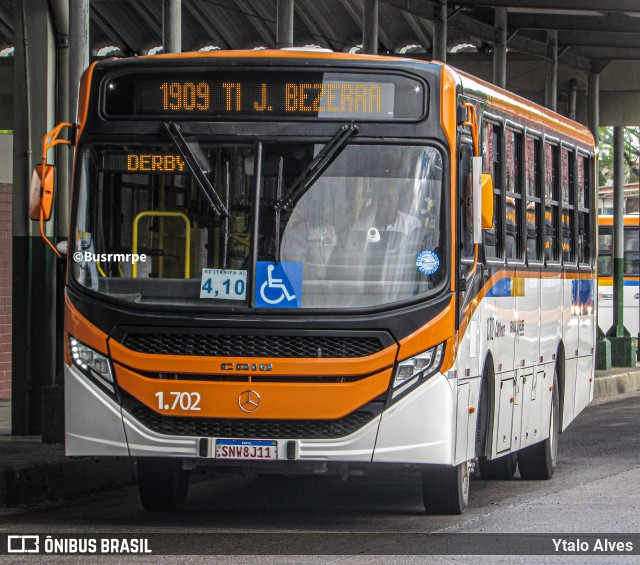 Itamaracá Transportes 1.702 na cidade de Paulista, Pernambuco, Brasil, por Ytalo Alves. Número da foto: #13181520.