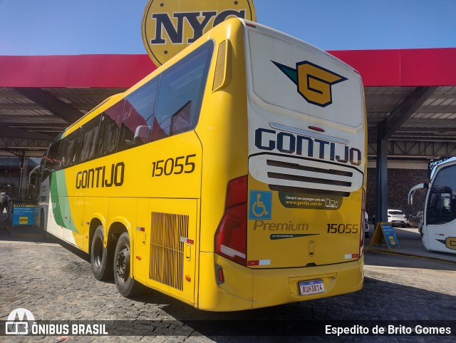 Empresa Gontijo de Transportes 15055 na cidade de Estiva, Minas Gerais, Brasil, por Espedito de Brito Gomes. Número da foto: #13183121.