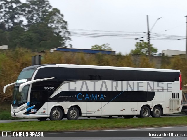 Auto Viação Catarinense 324303 na cidade de Embu das Artes, São Paulo, Brasil, por Josivaldo Oliveira. Número da foto: #13181333.