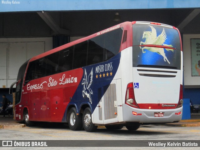 Expresso São Luiz 8030 na cidade de Sorocaba, São Paulo, Brasil, por Weslley Kelvin Batista. Número da foto: #13181228.