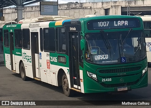 OT Trans - Ótima Salvador Transportes 21416 na cidade de Salvador, Bahia, Brasil, por Matheus Calhau. Número da foto: #13182077.