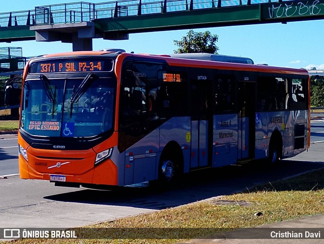 Auto Viação Marechal Brasília 448958 na cidade de Taguatinga, Distrito Federal, Brasil, por Cristhian Davi. Número da foto: #13181917.