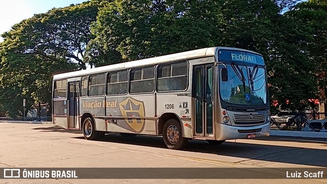 Viação Real 1206 na cidade de Maringá, Paraná, Brasil, por Luiz Scaff. Número da foto: #13183592.