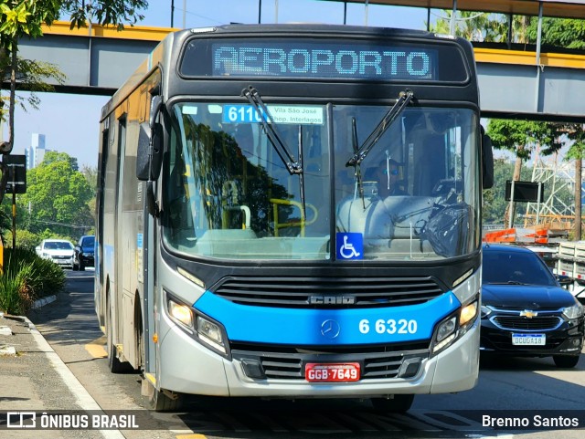 Transwolff Transportes e Turismo 6 6320 na cidade de São Paulo, São Paulo, Brasil, por Brenno Santos. Número da foto: #13180846.