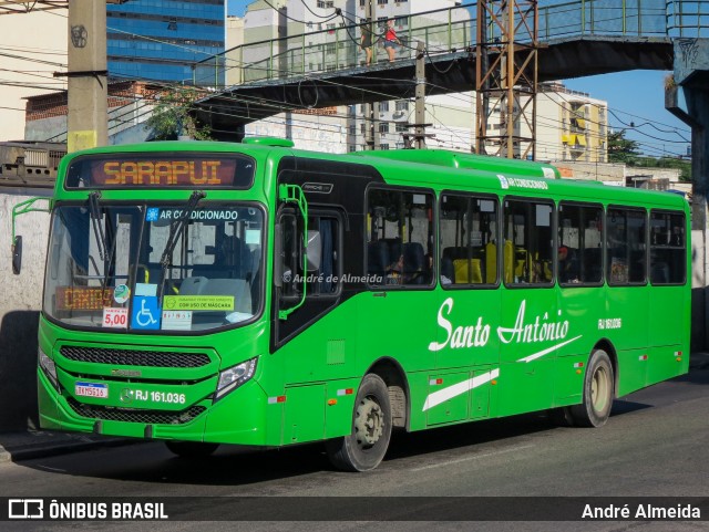 Transportes Santo Antônio RJ 161.036 na cidade de Duque de Caxias, Rio de Janeiro, Brasil, por André Almeida. Número da foto: #13183769.