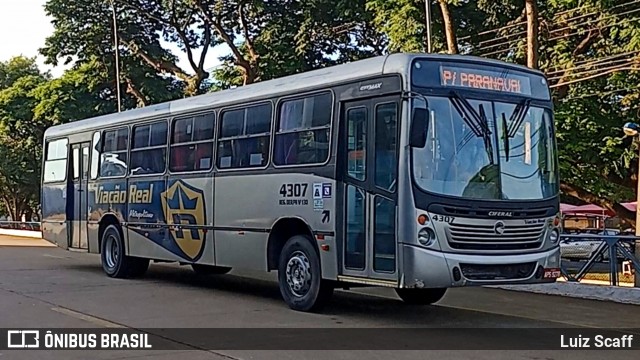 Viação Real 4307 na cidade de Maringá, Paraná, Brasil, por Luiz Scaff. Número da foto: #13183584.