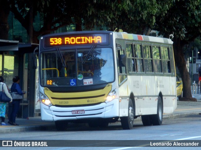 Real Auto Ônibus A41269 na cidade de Rio de Janeiro, Rio de Janeiro, Brasil, por Leonardo Alecsander. Número da foto: #13180911.