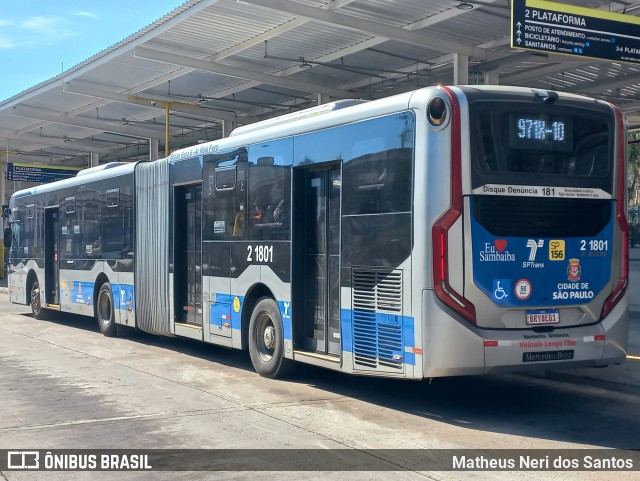 Sambaíba Transportes Urbanos 2 1801 na cidade de São Paulo, São Paulo, Brasil, por Matheus Neri dos Santos. Número da foto: #13183354.
