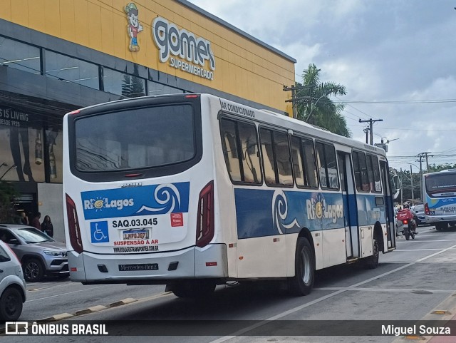 Rio Lagos Transportes SAQ.03.045 na cidade de Saquarema, Rio de Janeiro, Brasil, por Miguel Souza. Número da foto: #13181036.