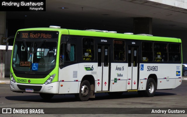BsBus Mobilidade 504963 na cidade de Brasília, Distrito Federal, Brasil, por Andrey Gustavo. Número da foto: #13181107.
