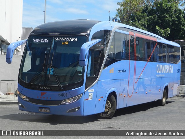 UTIL - União Transporte Interestadual de Luxo 6401 na cidade de Rio de Janeiro, Rio de Janeiro, Brasil, por Wellington de Jesus Santos. Número da foto: #13182202.