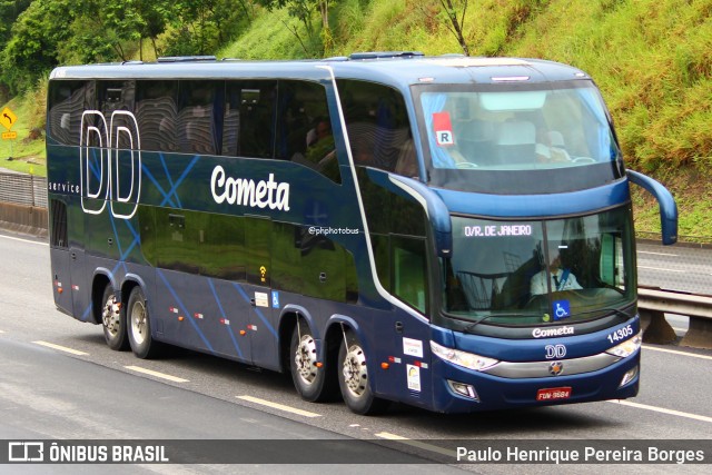 Viação Cometa 14305 na cidade de Piraí, Rio de Janeiro, Brasil, por Paulo Henrique Pereira Borges. Número da foto: #13182777.