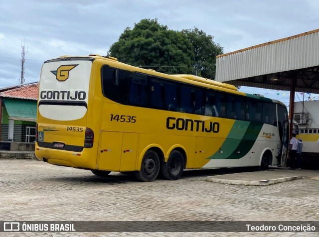 Empresa Gontijo de Transportes 14535 na cidade de Jeremoabo, Bahia, Brasil, por Teodoro Conceição. Número da foto: #13182733.