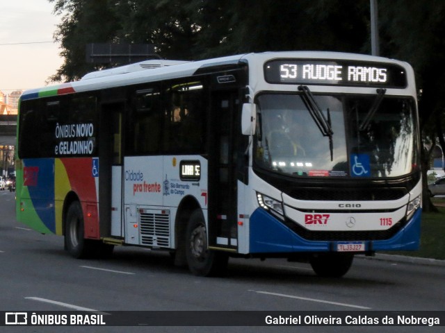BR7 Mobilidade 1115 na cidade de São Bernardo do Campo, São Paulo, Brasil, por Gabriel Oliveira Caldas da Nobrega. Número da foto: #13181301.