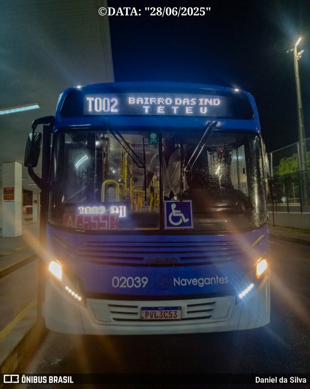 Consórcio Navegantes - 02 > Viação São Jorge > Transurb Transporte Urbano 02039 na cidade de João Pessoa, Paraíba, Brasil, por Daniel da Silva. Número da foto: #13181130.