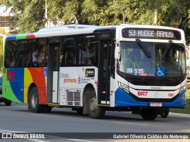 BR7 Mobilidade 1105 na cidade de São Bernardo do Campo, São Paulo, Brasil, por Gabriel Oliveira Caldas da Nobrega. Número da foto: #13181298.