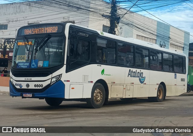 Viação Atalaia Transportes 6600 na cidade de Aracaju, Sergipe, Brasil, por Gladyston Santana Correia. Número da foto: #13207314.