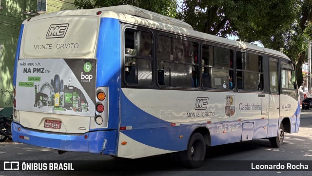 Auto Viação Monte Cristo AL-44501 na cidade de Belém, Pará, Brasil, por Leonardo Rocha. Número da foto: #13205881.
