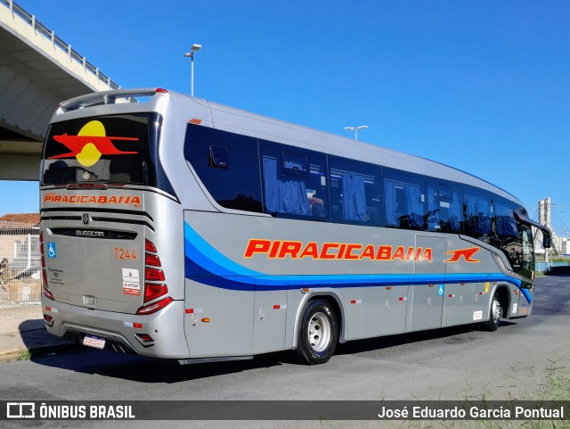 Viação Piracicabana 7244 na cidade de Campinas, São Paulo, Brasil, por José Eduardo Garcia Pontual. Número da foto: #13205220.