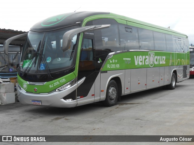 Viação Vera Cruz RJ 205.105 na cidade de Rio de Janeiro, Rio de Janeiro, Brasil, por Augusto César. Número da foto: #13206256.