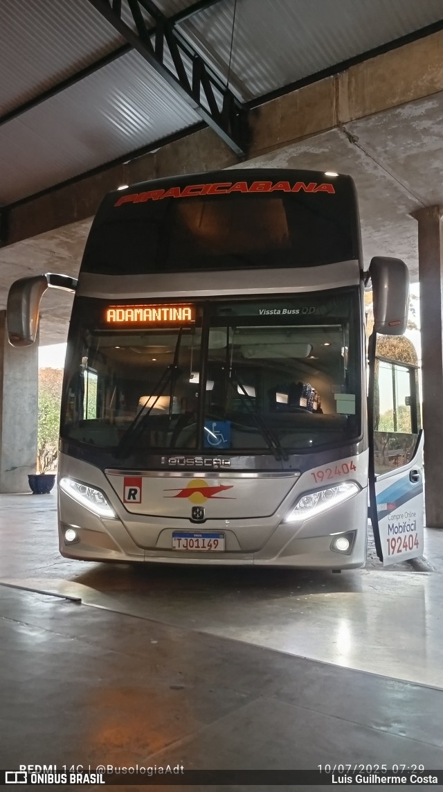 Viação Piracicabana 192404 na cidade de Adamantina, São Paulo, Brasil, por Luis Guilherme Costa. Número da foto: #13205729.