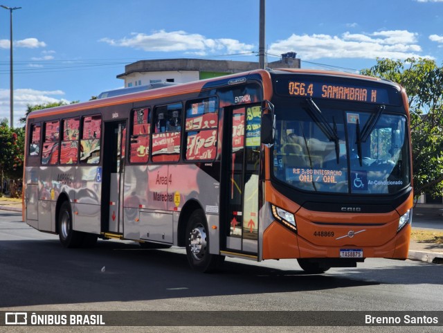 Auto Viação Marechal Brasília 448869 na cidade de Samambaia, Distrito Federal, Brasil, por Brenno Santos. Número da foto: #13205385.