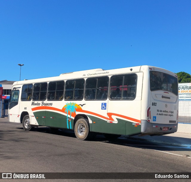 Viação Montes Brancos 802 na cidade de Araruama, Rio de Janeiro, Brasil, por Eduardo Santos. Número da foto: #13206240.