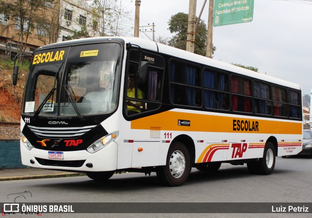 TAP Turismo e Fretamento 111 na cidade de Barra do Piraí, Rio de Janeiro, Brasil, por Luiz Petriz. Número da foto: #13205817.