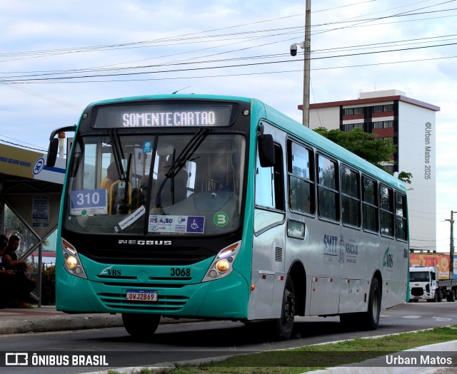 VRS - Viação Roberto Santana 3068 na cidade de Aracaju, Sergipe, Brasil, por Urban Matos. Número da foto: #13206220.