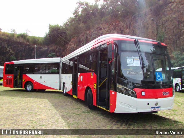 Itajaí Transportes Coletivos 2091 na cidade de Campinas, São Paulo, Brasil, por Renan Vieira. Número da foto: #13206636.