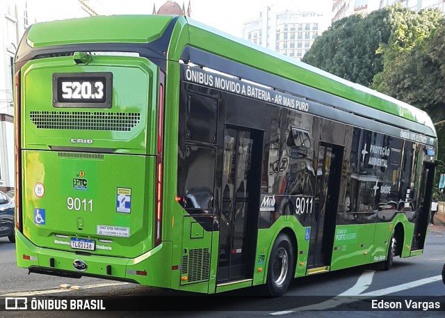 Nortran Transportes Coletivos 9011 na cidade de Porto Alegre, Rio Grande do Sul, Brasil, por Edson Vargas. Número da foto: #13204926.